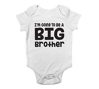 I'm Going to be a Big Brother Boys Baby Vest Bodysuit White