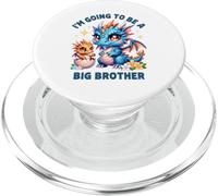 Im Going to Be A Big Brother Cute Dragon Sibling Baby Reveal PopSockets PopGrip for MagSafe