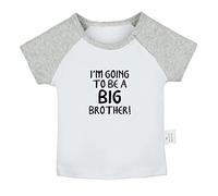 I'm Going to be a Big Brother Funny Slogan Tshirt, Infant Baby T-Shirt, Newborn Tops, 0-24Months Kids Graphic Tees, Toddler Cotton Clothes