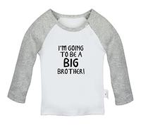 I'm Going to be a Big Brother Funny Slogan Tshirt, Infant Baby T-Shirt, Newborn Tops, 0-24Months Kids Graphic Tees, Toddler Cotton Clothes