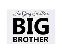 'Im Going To Be A BIG BROTHER' Temporary Tattoo - Water Resistant, Skin-Safe, Non-Toxic Transfer (TO00079977)