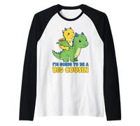 I'm Going to Be A Big Cousin Baby Reveal 2026 Funny Boy Girl Raglan Baseball Tee