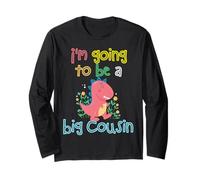 I'm Going to Be A Big Cousin Dinosaur Lover Cousin Crew Kids Long Sleeve T-Shirt