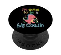 I'm Going To Be A Big Cousin Dinosaur Lover Cousin Crew Kids PopSockets Adhesive PopGrip