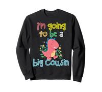 I'm Going To Be A Big Cousin Dinosaur Lover Cousin Crew Kids Sweatshirt