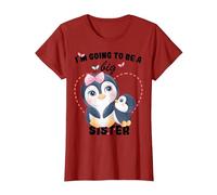 I'm Going to Be A Big Sister 2026 T-Shirt, Women, Cranberry Red, 3X-Large