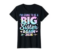 I'm Going To Be A Big Sister Again 2026 Baby Announcement T-Shirt