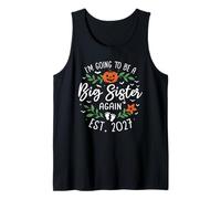 I'm Going to Be a Big Sister Again 2027 Halloween 2nd Baby Tank Top