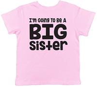 I'm Going to be a Big Sister Cute Girls Childrens Kids Short Sleeve T-Shirt Light Pink