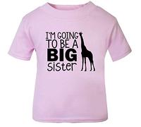 I'm Going to Be A Big Sister T Shirt Top Cute Little Promoted to Giraffe