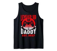 I'm Going to Be A Daddy 2027 Leveling Up to Dad 2027 Gaming Tank Top
