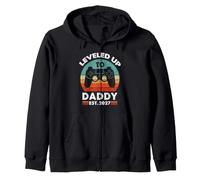 I'm Going to Be A Daddy 2027 Vintage Leveling Up to Dad 2027 Zip Hoodie