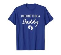 I'm Going to Be A Daddy Pregnancy Announcement New Dad T-Shirt, Men, Royal Blue, Large