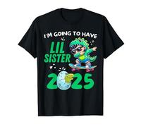 I'm Going To Have Little Sister 2025 Dabbing Dinosaur Boy T-Shirt