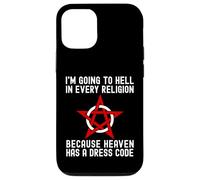 I'm Going To Hell In Every Religion Cool Atheism Agnostic Case for iPhone 12/12 Pro