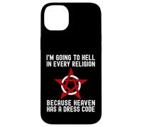 I'm Going To Hell In Every Religion Cool Atheism Agnostic Case for iPhone 14 Plus