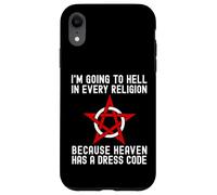 I'm Going To Hell In Every Religion Cool Atheism Agnostic Case for iPhone XR
