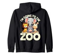 I'm Going To The Zoo Cute Animal Squad Zip Hoodie