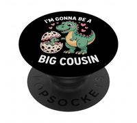 I'm Gonna Be A Big Cousin Dinosaur Sibling Reveal PopSockets Adhesive PopGrip
