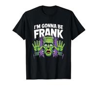 I'm Gonna Be Frank Funny Halloween Monster T-Shirt, Men, Black, Large
