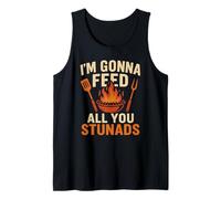 I'm Gonna Feed All You Stunads Funny Italian Vintage BBQ Tank Top
