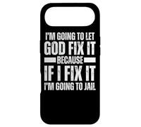 Im Gonna Let God Fix it Because If i Fix It Im Going To Jail Case for iPhone Air
