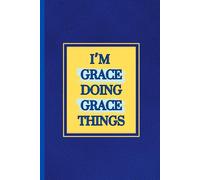 I'm Grace doing Grace things: cute blue and yellow themed writing pad for all ages