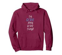 I'm Grant doing Grant things. Funny Name Design for Boys, Pullover Hoodie, Adult Unisex, Burgundy, XX-Large