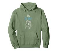 I'm Grant doing Grant things. Funny Name Design for Boys, Pullover Hoodie, Adult Unisex, Sage Green, Small