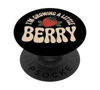 I'm Growing A Little Berry 2026 Pregnancy Announcement PopSockets Adhesive PopGrip