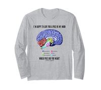 I'm Happy to Give You A Piece of My Mind Query Brain Humor Long Sleeve T-Shirt