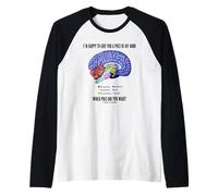 I'm Happy to Give You A Piece of My Mind Query Brain Humor Raglan Baseball Tee