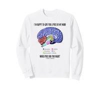 I'm Happy To Give You A Piece Of My Mind Query Brain Humor Sweatshirt