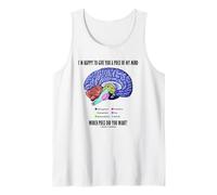 I'm Happy to Give You A Piece of My Mind Query Brain Humor Tank Top