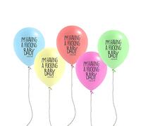 I'm having a fucking baby balloons 10 pack - Banter Cards - Funny Balloons - New Mum Balloons - Baby Shower Decorations
