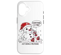 I'm Having a Meltdown Funny Snowman Case for iPhone 16