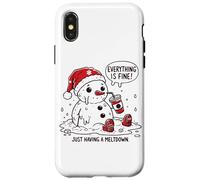 I'm Having a Meltdown Funny Snowman Case for iPhone X/XS