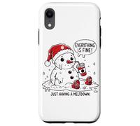 I'm Having a Meltdown Funny Snowman Case for iPhone XR