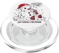I'm Having a Meltdown Funny Snowman PopSockets PopGrip for MagSafe