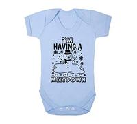 I'm Having a Meltdown Snowman Baby Grow Vest, 0-3 Months, Pastel Blue