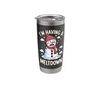 Im Having A Meltdown Snowman Stainless Steel Insulated Tumbler