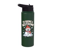 Im Having A Meltdown Snowman Stainless Steel Insulated Water Bottle