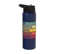 I'm Heiress Doing Heiress Things Funny Personalized Quote Stainless Steel Insulated Water Bottle