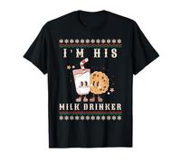 I'm Her Cookie Eater I'm His Milk Drinker Couples Christmas T-Shirt