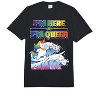 Im Here and I'm Queer Comfort Colors Adult Heavyweight T-Shirt