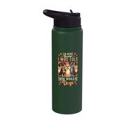 I'm Here Because I was Told There Would Be Dogs Stainless Steel Insulated Water Bottle