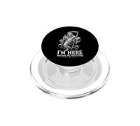 Im Here Because My Wifi Is Fine Grim Reaper Funny PopSockets PopGrip for MagSafe