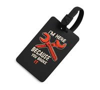 I'm Here Because You Broke It Luggage Tags for Suitcases Handbag Tag Labels Travel Accessories Privacy Cover ID Label