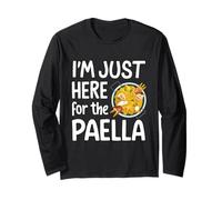Im Here for Paella Spanish Rice Dish Foodie Humor Paella Pan Long Sleeve T-Shirt