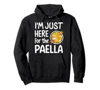 Im Here for Paella Spanish Rice Dish Foodie Humor Paella Pan Pullover Hoodie